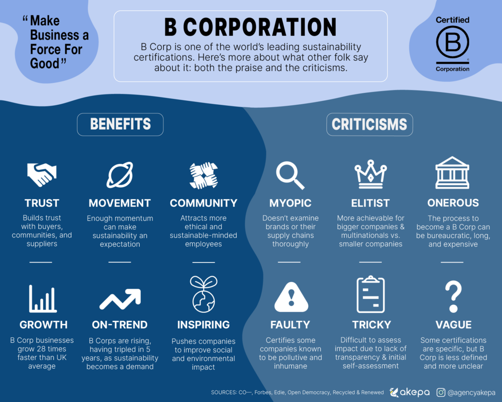 B Corporation Infographic